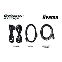 iiyama G-Master Red Eagle gaming monitor G2771QS-B1 27" Black, Ultra Slim Bezel, QHD Resolution, IPS, 200Hz, 0.5ms, Nvidia G-Sync, HDMI, Display Port, Black Tuner