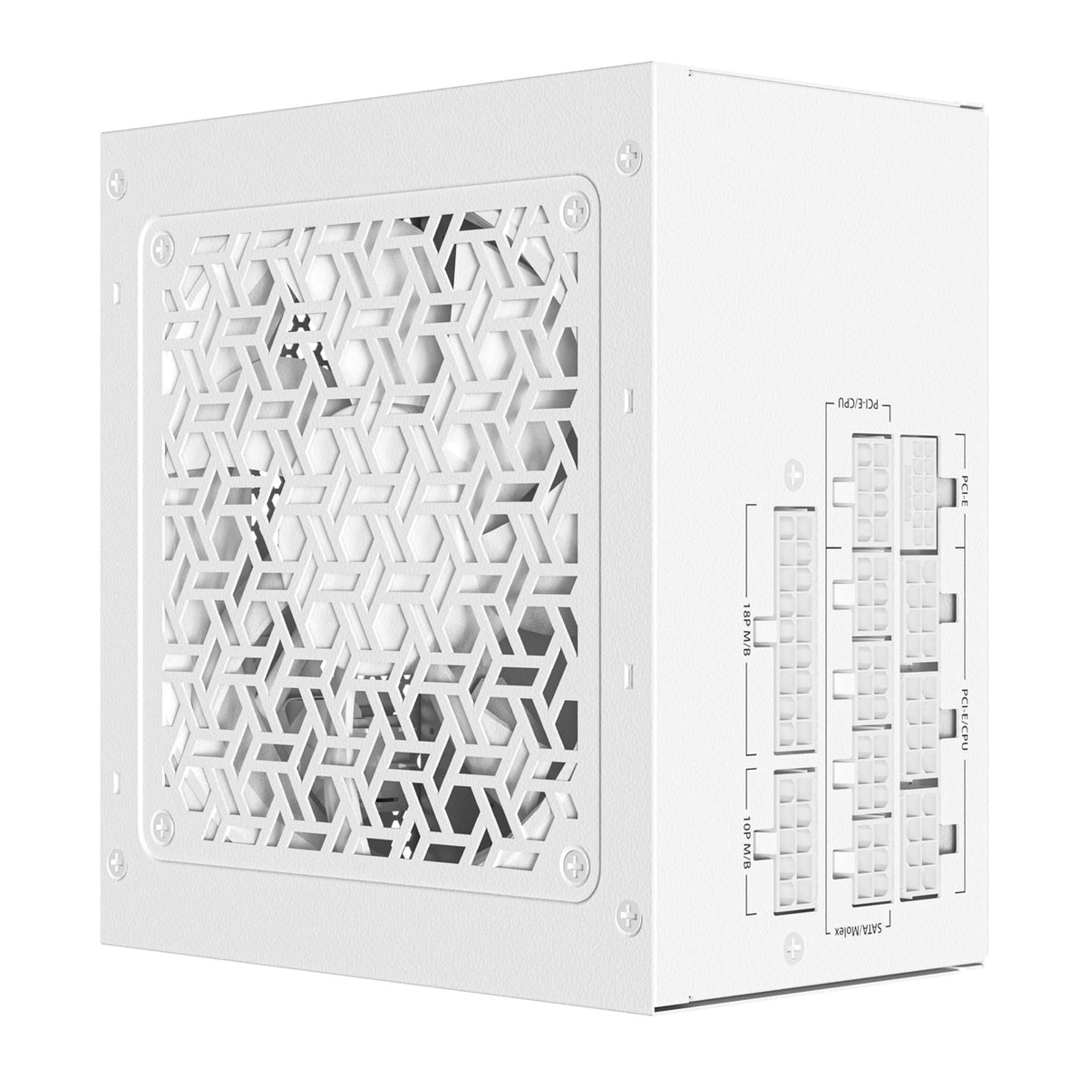 Antec GSK ATX3.1 850W Power Supply, White,80 PLUS Gold, Full Modular, PCIe 5.1, JP Capacitors, Silent FDB Fan, CircuitShield Protection