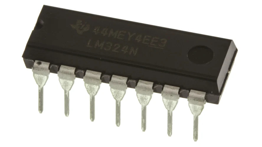 Texas Instruments LM324N Quad Op Amp PDIP-14 | 30V 1.2MHz