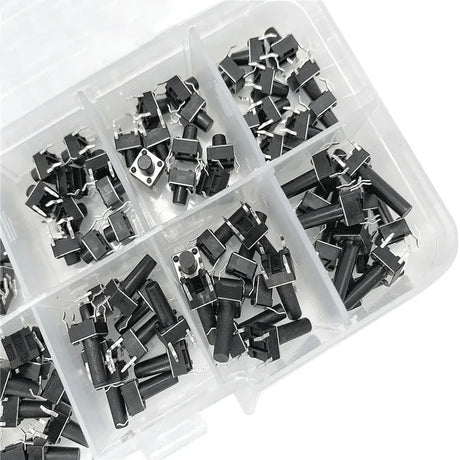 100pcs Push Button Switch Assortment