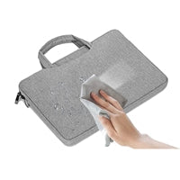 Prevo 15.6 Inch Laptop Bag, Cushioned Lining, With Shoulder Strap, Light Grey