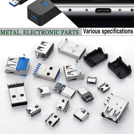 180pcs USB Connector Assortment