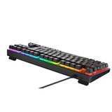 Tecware Phantom+ 80% TKL RGB Mechanical Gaming Keyboard with Wraith Brown Switches Black