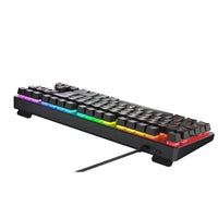 Tecware Phantom+ 80% TKL RGB Mechanical Gaming Keyboard with Wraith Brown Switches Black