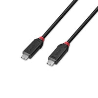 Lindy Black Line 37002 2m USB4 240W Cable, 24 pin USB-C (M) to 24 pin USB-C (M)
