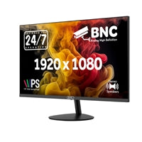 piXL 24-inch Full HD Energy Saving CCTV IPS Monitor for 24/7 use with BNC, HDMI & VGA Connections and CVBS, AHD, TVI & CVI Signal Support