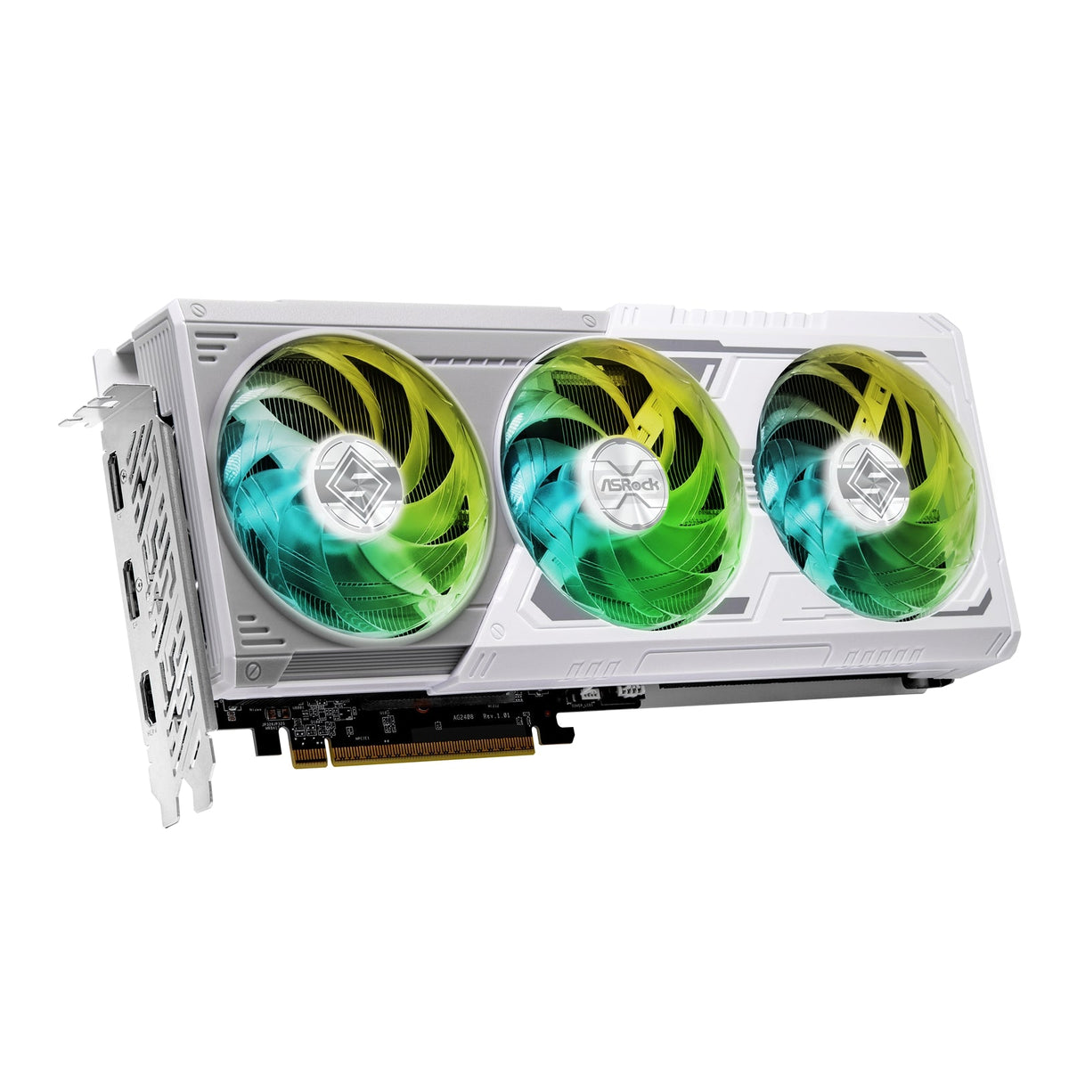 ASRock AMD Radeon RX 9060 XT Steel Legend OC 16GB GDDR6 Graphics Card, 2048 Streams, 3320MHz Boost Clock, Triple Fan, 2x DisplayPorts / 1x HDMI Port
