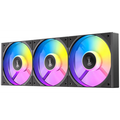 Antec Connect 120 ARGB Reverse 3-Pack 120mm PWM Fans with Daisy Chain Design and Vibration-Absorbing Pads