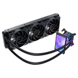 Antec Vortex View 360 Black AIO Liquid CPU Cooler, Massive 5-Inch Rotatable IPS LCD Display, 9th Gen Asetek Pump for 400W TDP, Triple 120mm PWM Fans, ARGB Backglow