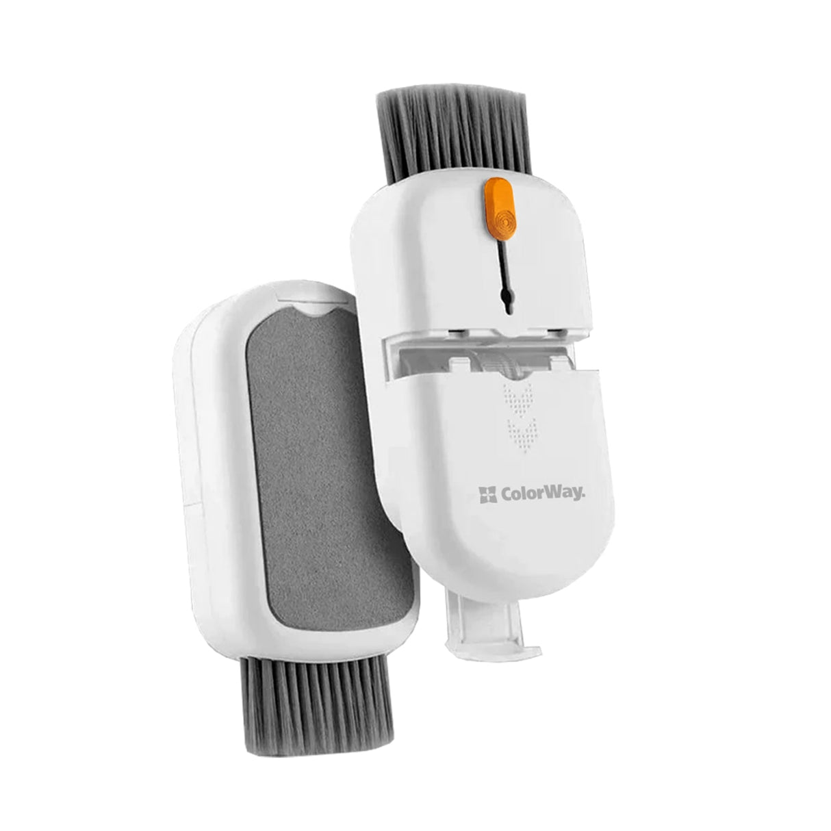ColorWay CW-1111 10-in-1 Electronics Cleaning Kit Designed For Safely Cleaning Headphones, Keyboards, Screens and Cameras. Includes A Retractable Brush, Flocked Sponge, Microfiber Wipes, Screen Cleaner Spray, Key Remover, In A Compact Case Featuring A Pho