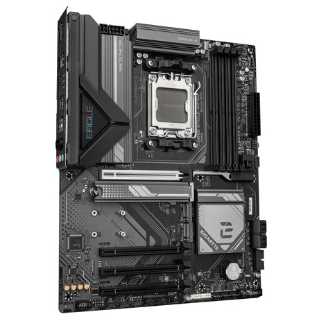 Gigabyte B650E EAGLE WIFI6E AMD AM5 Socket Motherboard, ATX, 4x DDR5 Slots, 3x M.2 Socket, Fitted I/O Shield, 2.5GbE LAN, Wi-Fi 6E, 1x DisplayPort / 1x HDMI Port