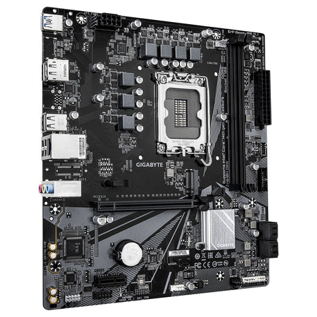 Gigabyte H610M D3W (Rev. 1.1) Intel 1700 Socket Motherboard, Micro-ATX, 2x DDR5 Slots, 1x M.2 Socket, GbE LAN, 1x DisplayPort / 1x HDMI Port