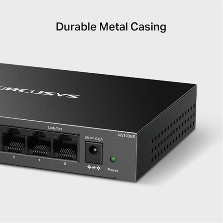 Mercusys MS108GS 8 Port Gigabit Ethernet Network Switch Steel Case