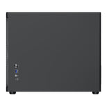 TecWare Fusion 3 mATX Compact PC Case, High Airflow SFF Chassis, 3 Fans Included, Top-Mount ATX/SFX PSU Support, USB-C, Supports 280mm GPU & Dual Radiators, Black
