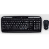 Logitech MK330 Wireless Keyboard and Mouse Combo for Windows, 2.4 GHz Wireless with USB-Receiver, Portable Mouse, Multimedia Keys, Long Battery Life for PC/Laptop, QWERTY UK Layout, Black