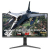 piXL CM32G7 32 Inch 144Hz 4K Widescreen IPS Gaming Monitor with AMD FreeSync & Nvidia G-Sync, 3840 x 2160 Resolution, 1ms Response Time, 144Hz Refresh Rate, HDMI, DisplayPort, USB-C, USB-A, RGB Lighting, VESA Mount & Height Adjust
