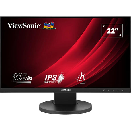 Viewsonic VG2208A-HD 22-Inch Full HD Monitor, 1080p, 1920 x 1080 resolution, 100Hz, HDMI, VGA, DisplayPort, 5ms, LED, VA Panel, VESA, Height Adjustable
